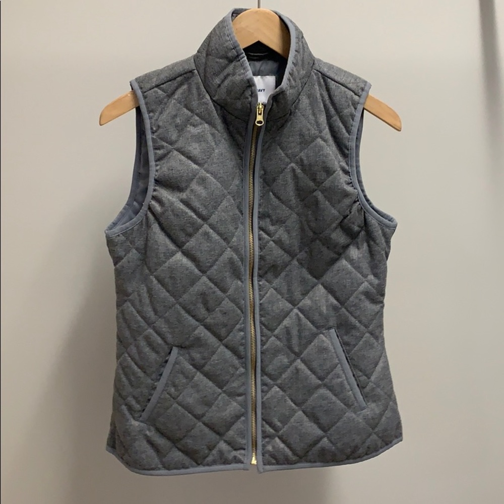 Gray Pleated Vest